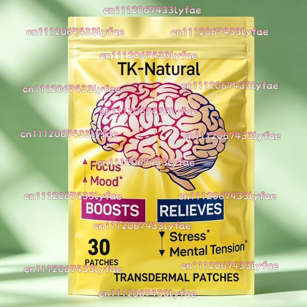 30 Patches Brain Support Transdermal Patches for Memory and Focus Supports Mental Clarity & Cognitive Function