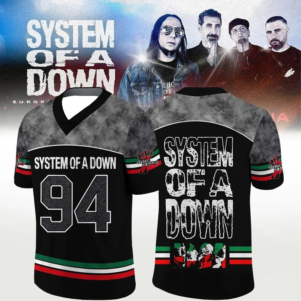 System of A Down SOAD 2026 EU & UK Tour Jersey Men Women Quick Dry Breathable Y2k Oversized Short Sleeve High-Quality T-shirt