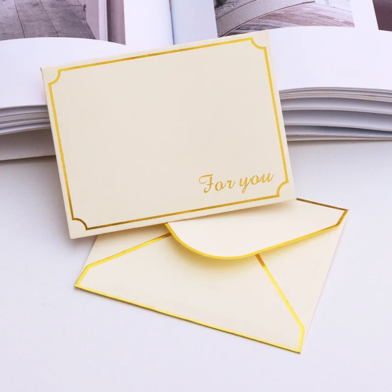 Bulk Pack Gold Hot Stamped Envelopes – Assorted Quantities (5/10/20/40) for Weddings, Parties & Business Correspondence TMZ