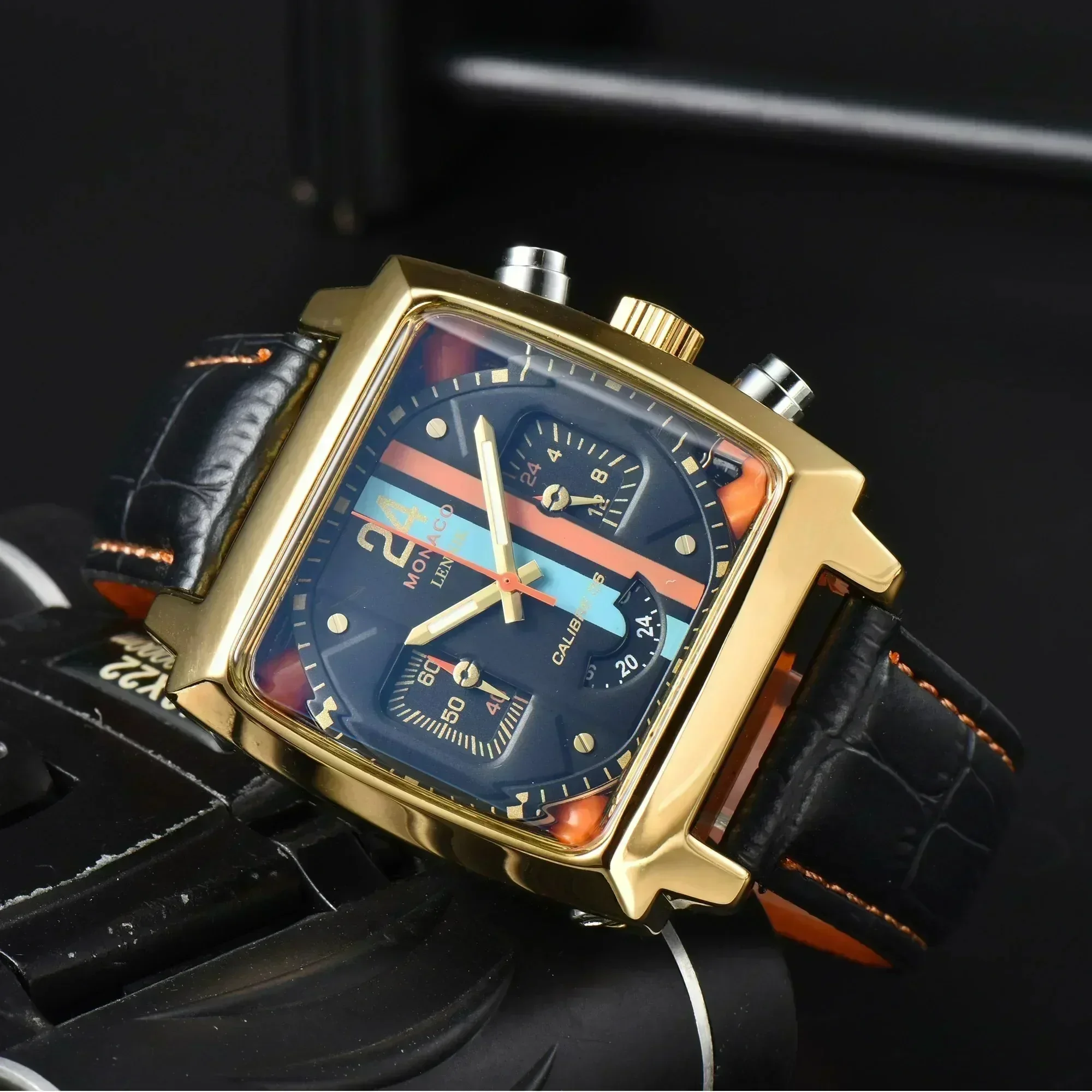Relojes Hombre Specht & Sohne جديد حار الساعات الرجال العلامة التجارية الفاخرة الذكور اليابان VK64 كرونوغراف العصرية الرياضة ساعة اليد مقاوم للماء