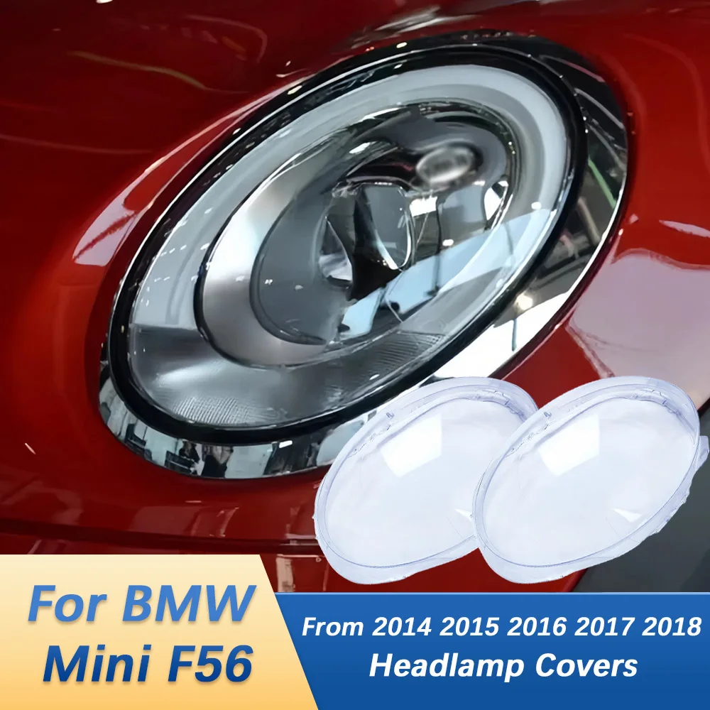 

For Bmw Mini F56 2014 2015 2016 2017 2018 Headlight Housing Transparent Glass Headlamp Shade Shell Front Headlight Lens Covers