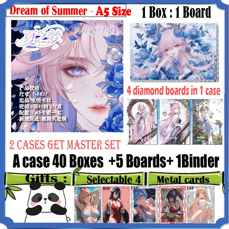 

New Goddess A5 Size Card ' Dream of Summer ' Hobby Anime Doujin CCG Collection Card Game Acrylic Board Trade Card Gifts Toys