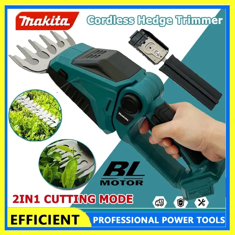 

Makita 2 in 1 Cordless Electric Hedge Trimmer and Shrub Shaper Rechargeable Handheld Garden Pruning Landscaping Tool