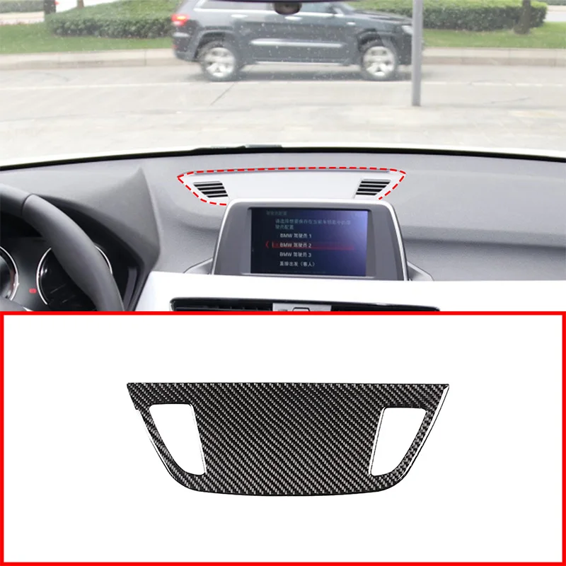 

For BMW X1 F48 2016-2020 Car Interior Carbon Fiber Instrument Panel Air Outlet Frame Decoration Cover Trim Accessories