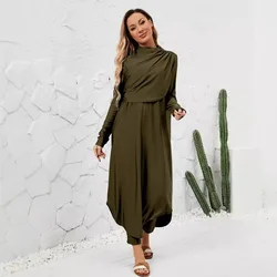 Black Modest Swimwear Women with Swim Cap 2025 Summer Swimsuit 3 Piece Set Burkini Muslim Mujer Robe Femme Musulmane Clothing