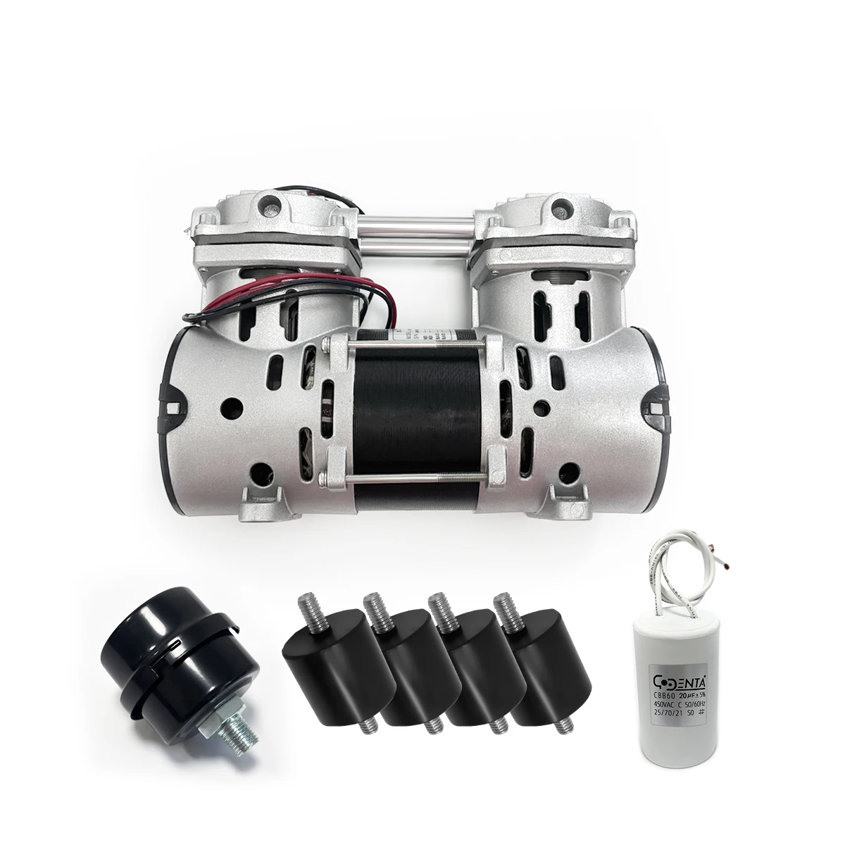 Energy Saving Medical Dental Diaphragm Vacuum Pump 220V 80W 20L/min 920mbar Motor for Autoclave Sterilizer Clinic Spare Parts
