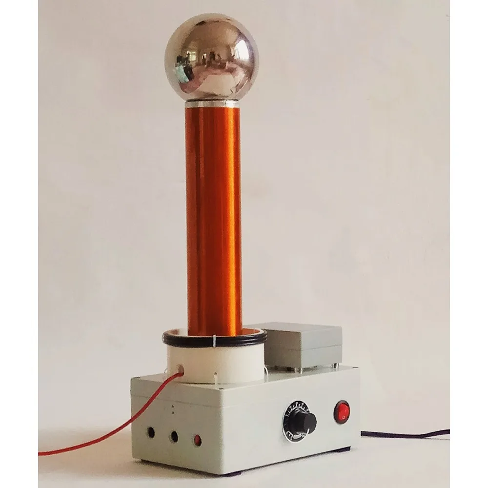 Spark Gap Tesla Coil, 5-30W Adjustable High Voltage Resonant Transformer for Wireless Power Transmission Physics Demonstration