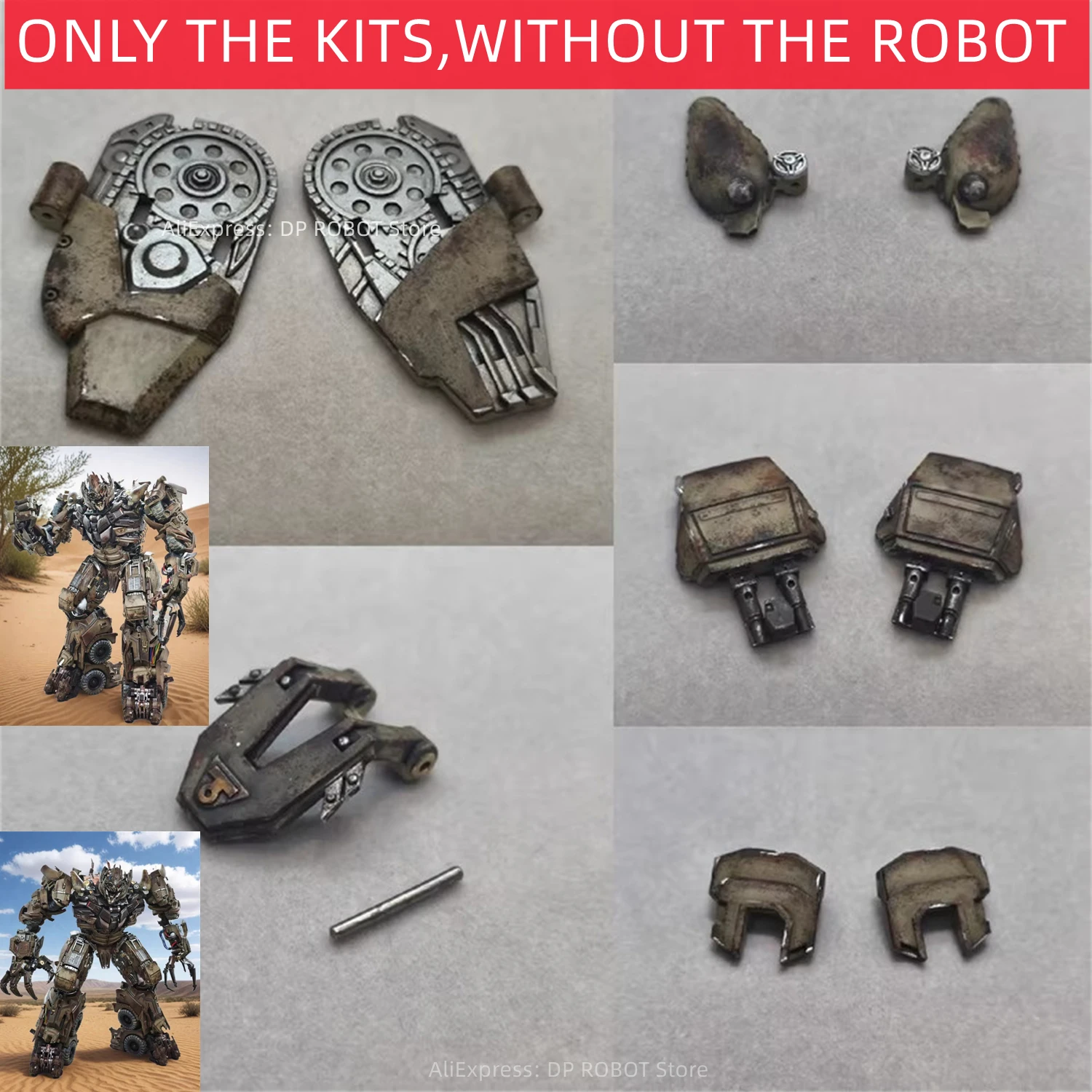 [First Batch] ABS Cast Thigh Left Hand Shoulder knee Calf Armor Upgrade Kit For NA XM-02 XM2 DUEL Megatank Accessories