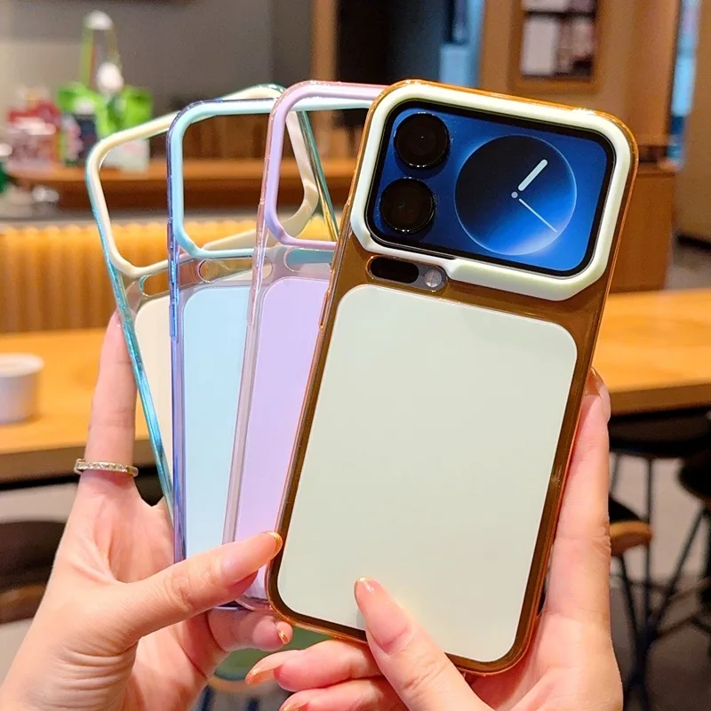 Gradient Blue Magnetic Case for Xiaomi 17 Pro Max, Ins Style Translucent Soft TPU Shockproof Cover, Full Body Protection