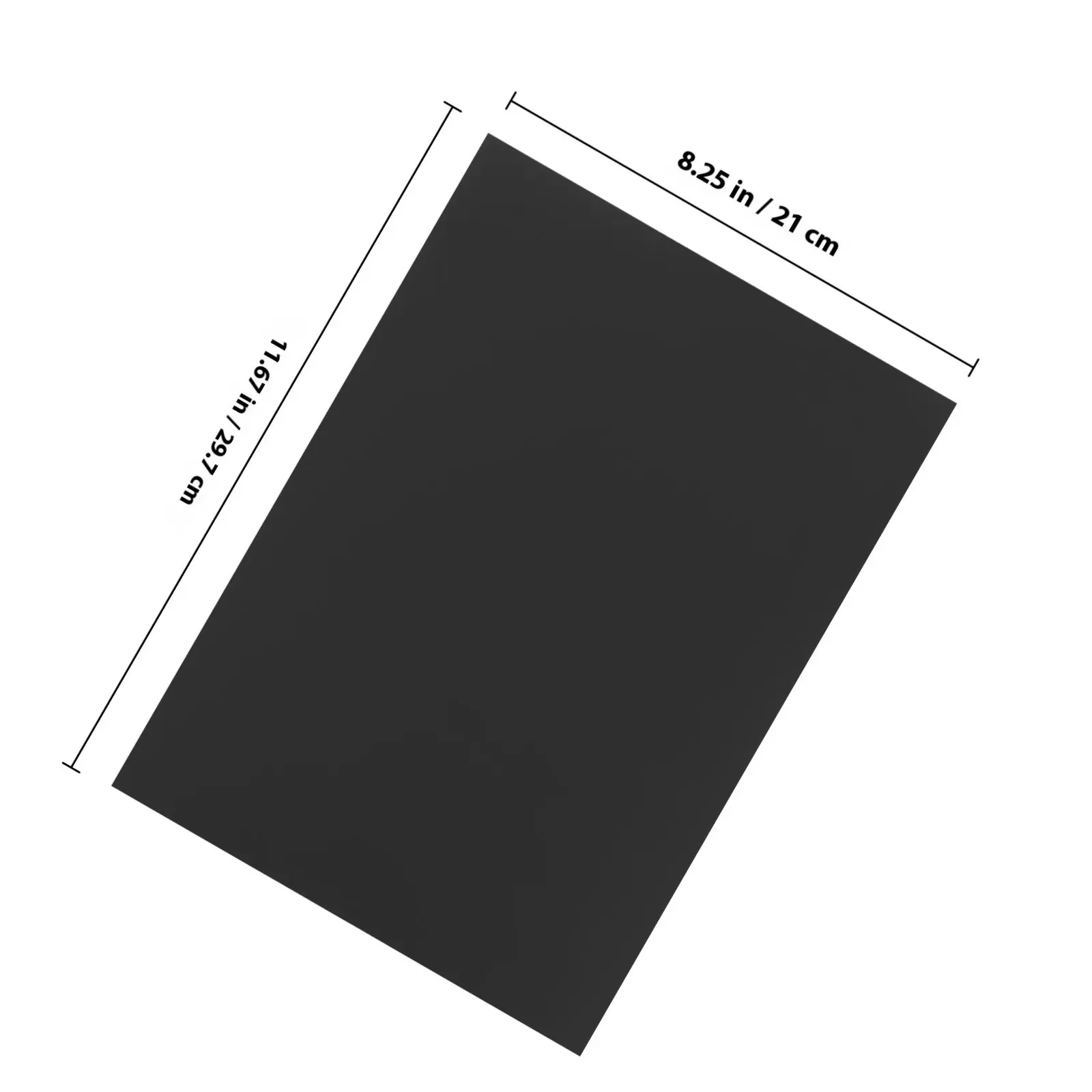 20Sheets Black A4 Card Paper Strong Tear Resistant DIY Craft Paper for Origami Painting DIY Art Materials Black A4 Card