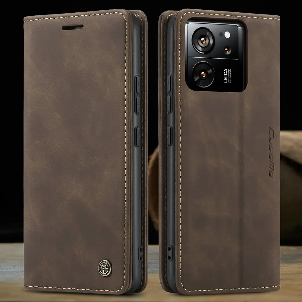 Leather Magnet Wallet Case for Xiaomi 14T 13T Pro 14c 13c 5G Luxury Capa Phone Redmi Note 13 Pro Plus Poco X6 14 T X7 Flip Cover