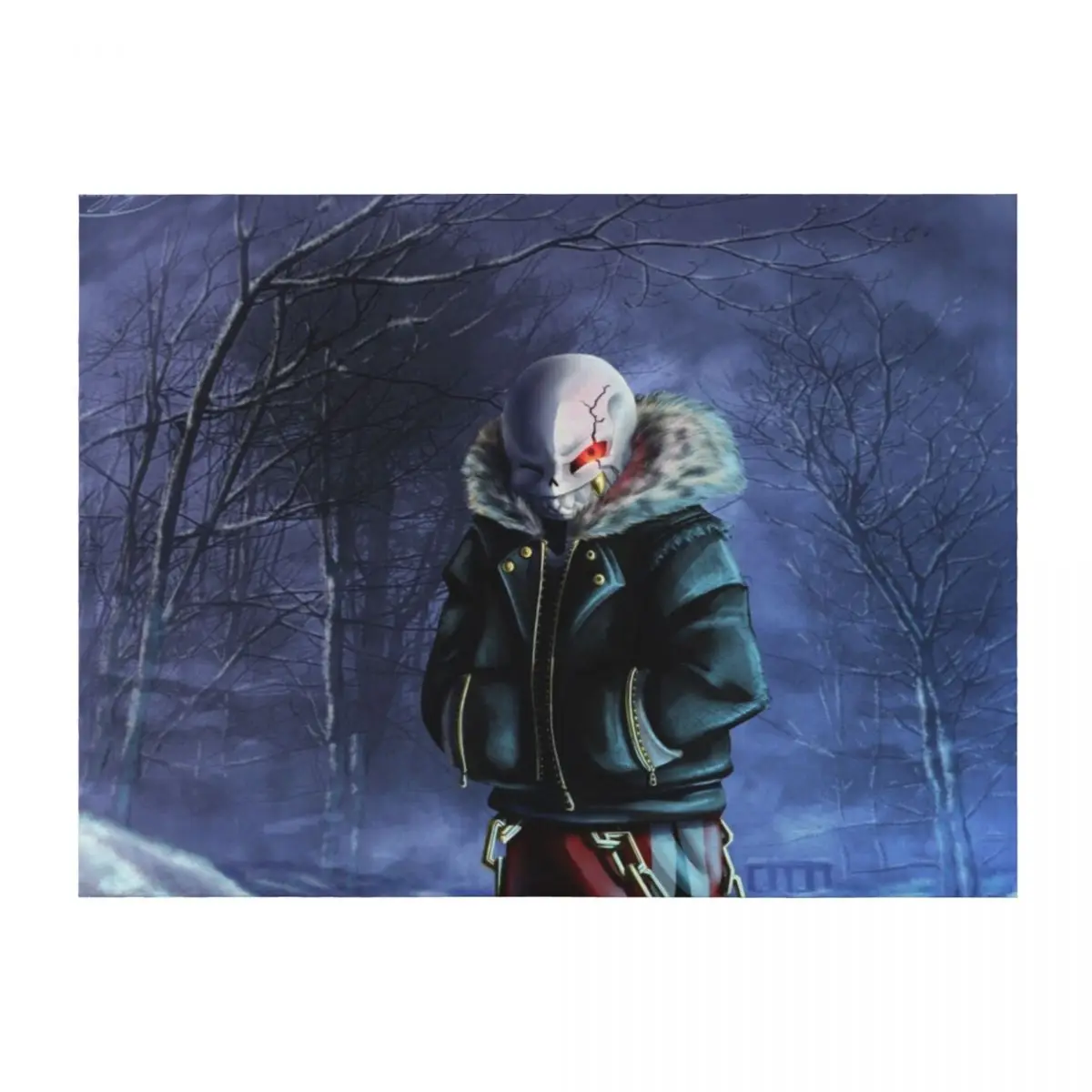 

Underfell Sans Throw Blanket christmas decoration Luxury Brand Hairy Furrys Blankets