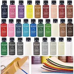 30ml Leather Edge Paint Oil Dye Dressing Color Coats Leather Edges Finish Supplies DIY Craft Leather Shoe Edges Pigments