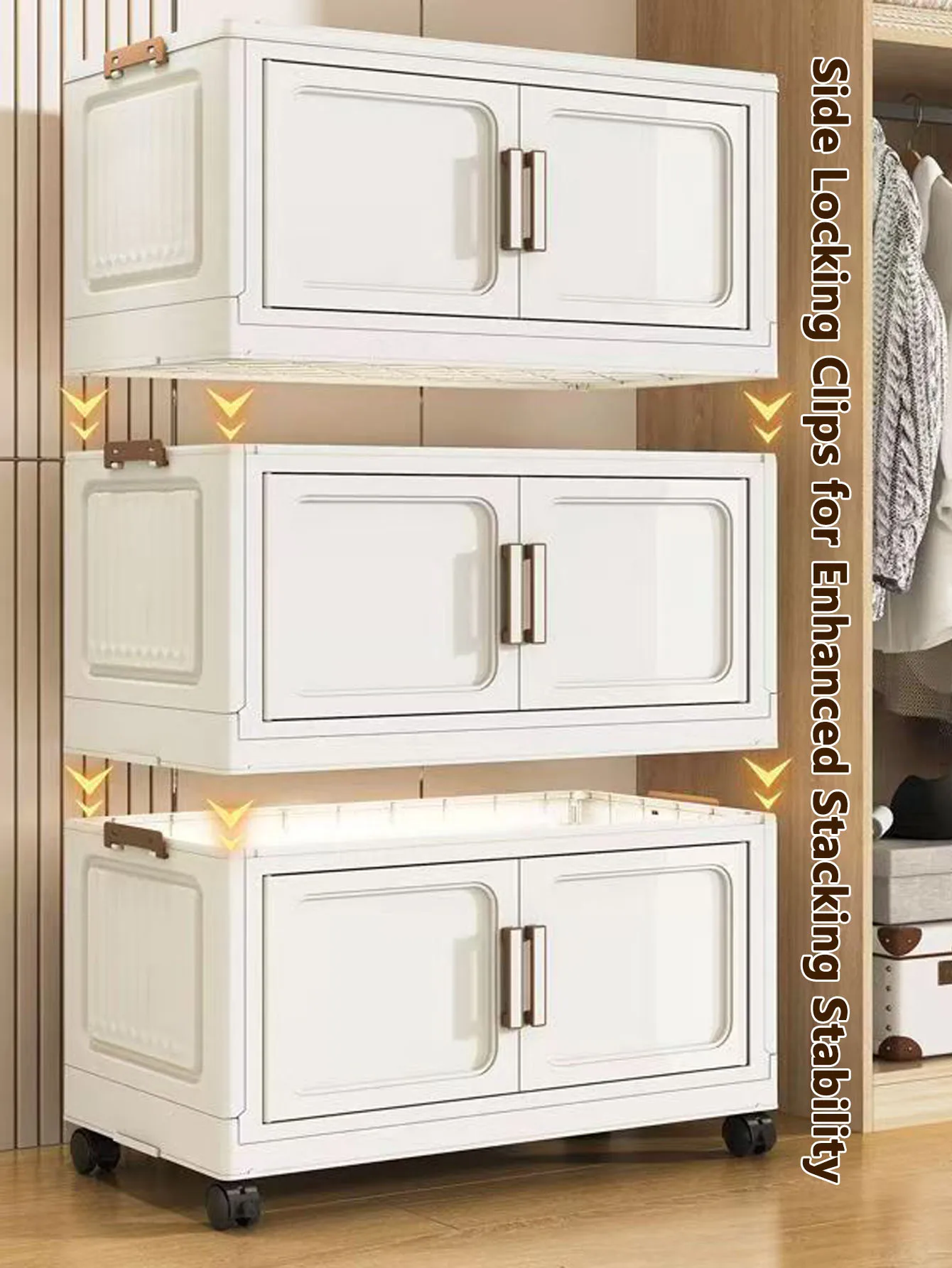 Clothes Storage Box Large Capacity Extra Large Home Wardrobe Quilt Plastic Storage Box Clothing Foldableing Cabinet Storage Cabi