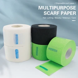 Salon Professional Haircut paper Disposable Hairdressing Collar Haircut Covering Neck Paper Stretchable Roll Cutting Accessory