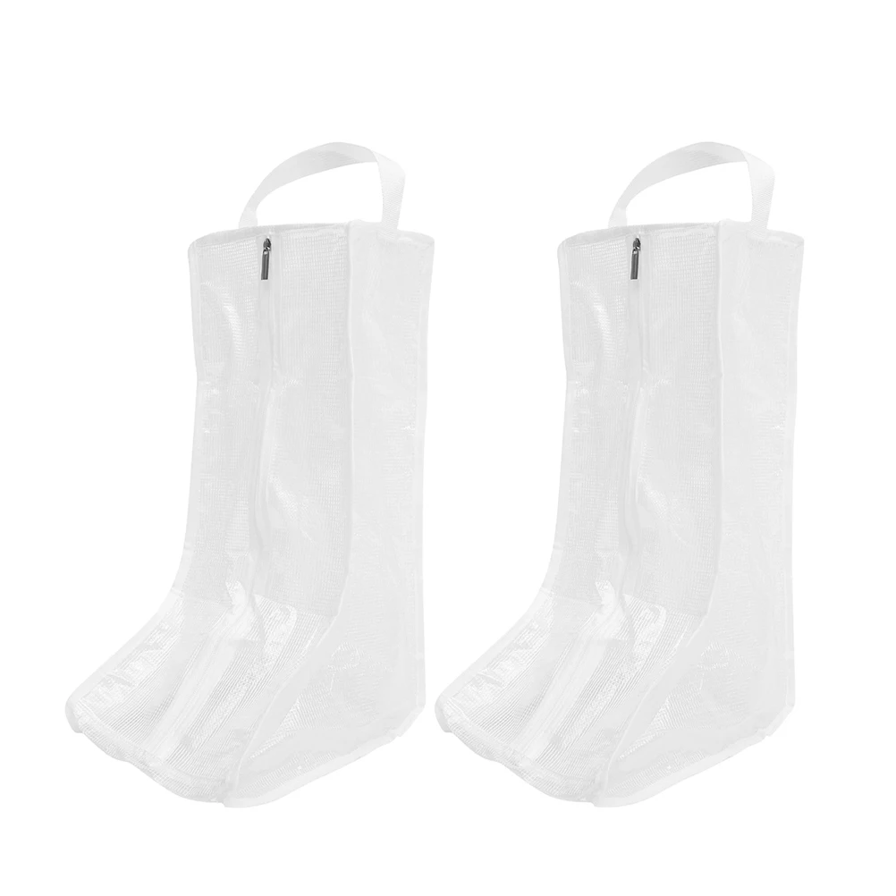 

2 pcs Boot Organizer Shoe Bag Protector Long Short Storage Travel PVC Portable Packing Machine Sneaker Holder Carrier