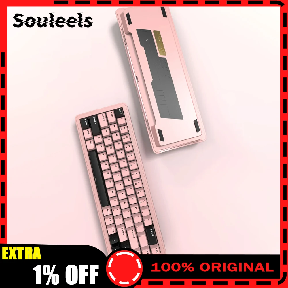 

Souleels SE68 Magnetic Switch Keyboard Wired Mechanical Keyboard 8000Hz RT0.001mm Aluminium Alloy Gaming Keyboards PC Accessory