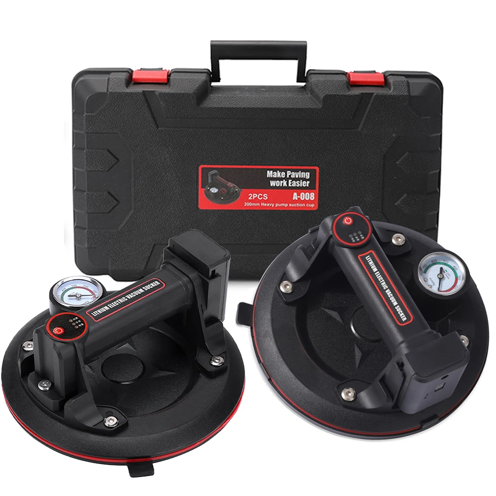Ventouses sous vide de pompe à Air de 8 pouces, 200KG, avec manomètre, outils de manipulation pour le remplacement de fenêtre de levage de carrelage et de granit