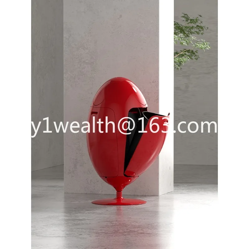 Environmental protection ecological classification Rotatable kitchen trash can large flat floor ornament