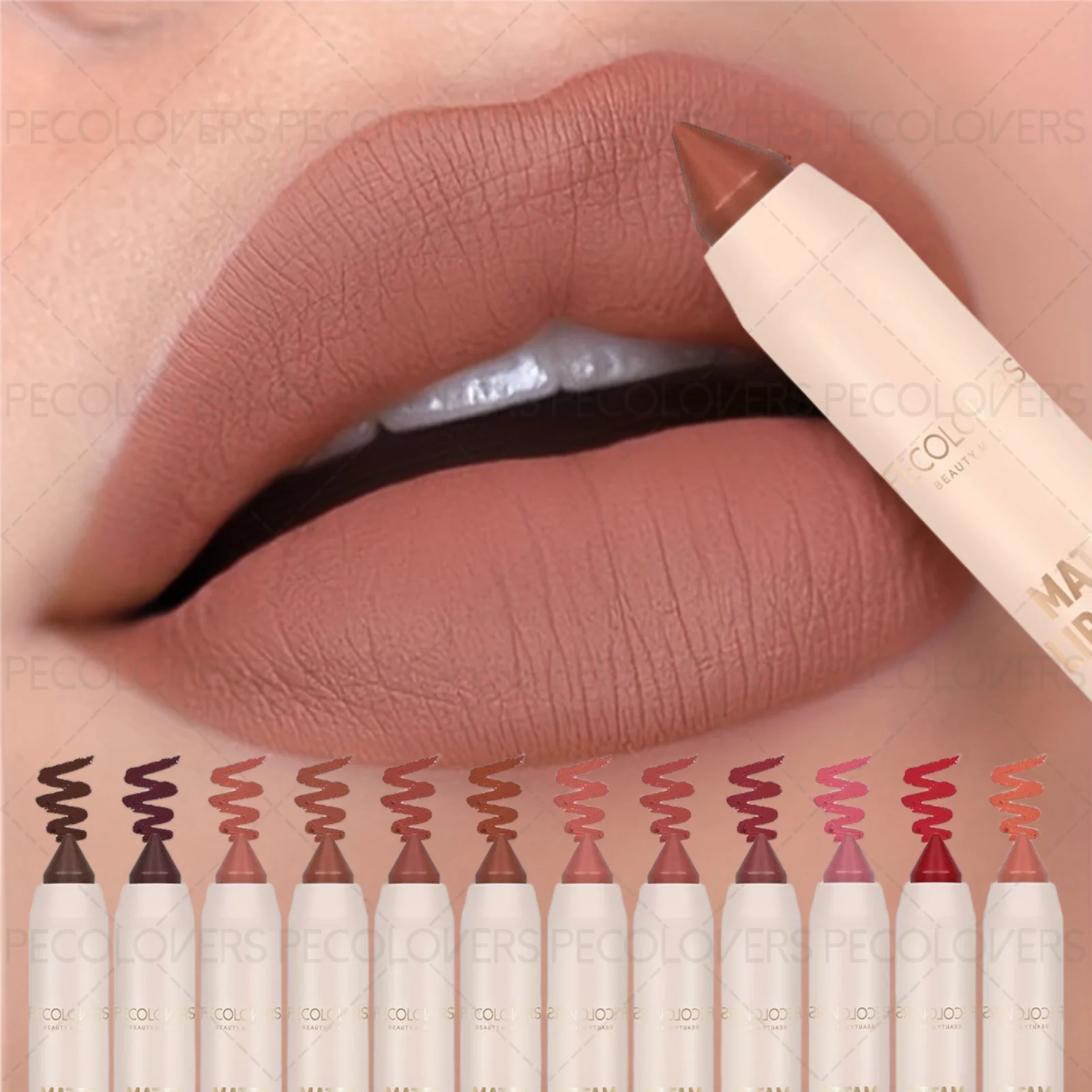 1PC Matte Crayon Lipstick-Long-Lasting, Easy To Color, Moisturizing, And Versatile Lip Liner-Valentine's Day Gift for Women