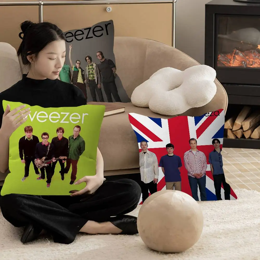 Rock Band Weezer Pillow Cover for Bedroom Room and Living Room Sofa Decorative Cushion Cover