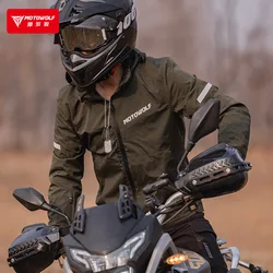 Traje de conducción al aire libre para las cuatro estaciones de motocicleta, abrigo cortavientos Protector cómodo y transpirable con Protector CE incorporado Ha