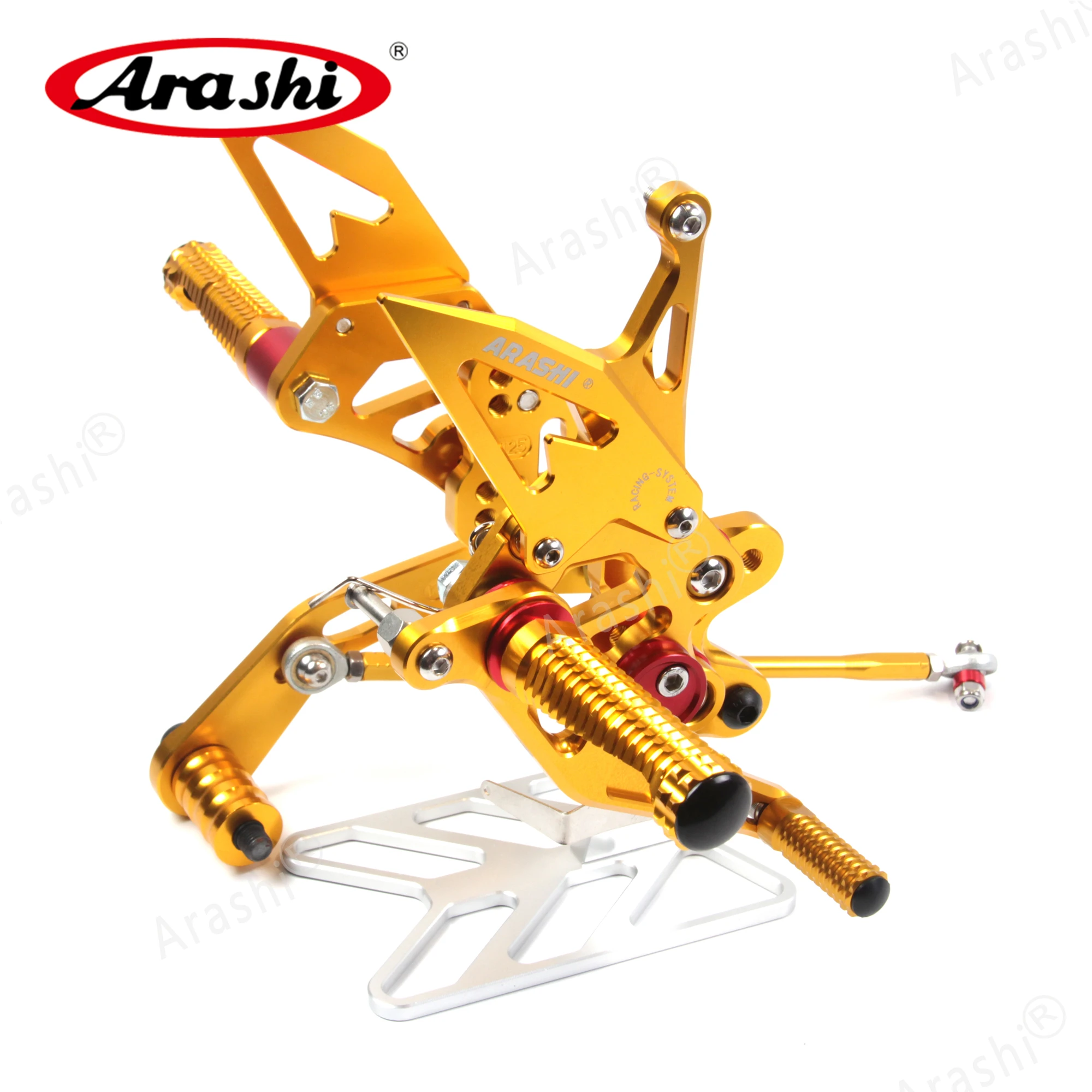 Arashi GSXR 600 750 2011 - 2023 Adjustable Foot Peg Rider Race Footrests For SUZUKI GSX-R600 GSX-R750 2014 2015 2016 2017 2018