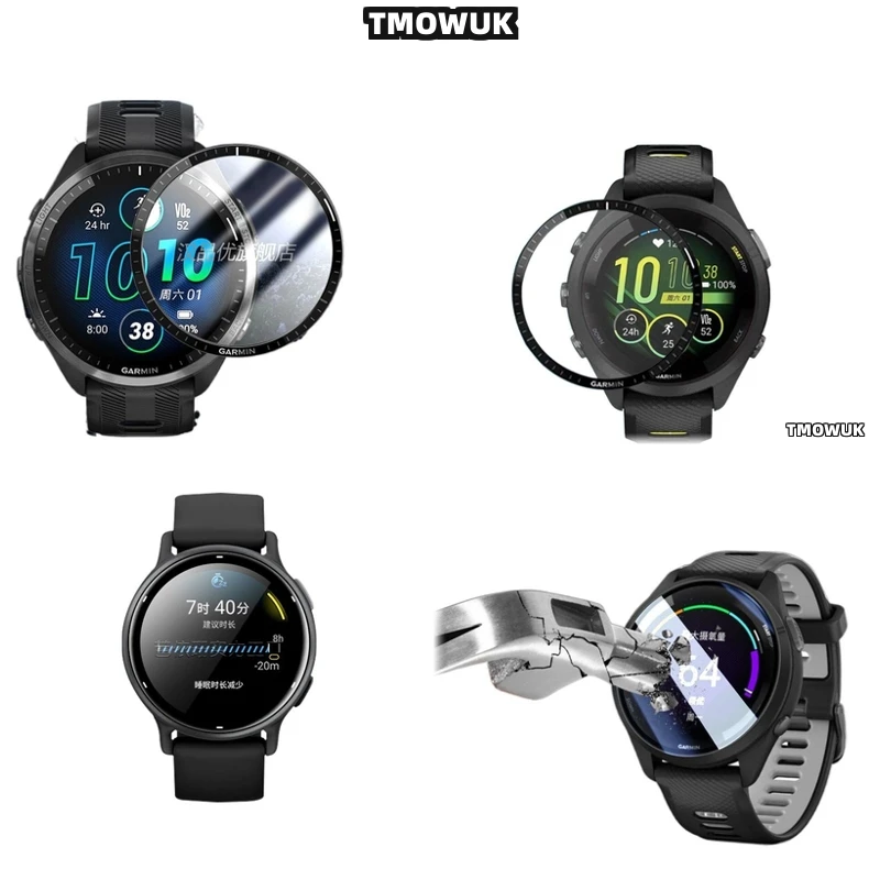 

For Garmin Forerunner 158 165 245 255 255s 265 265s High Clarity Flexible Protector.
