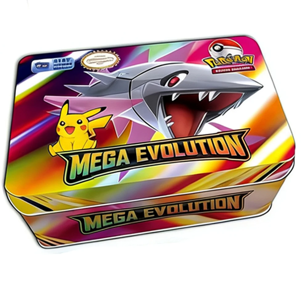MEGA EVOLUTION 42pcs Pokemon Cards Battle Toys Lost Origin Pokemons Box with Pikachu Anime Bank Pokemon Game Cards  for Childre