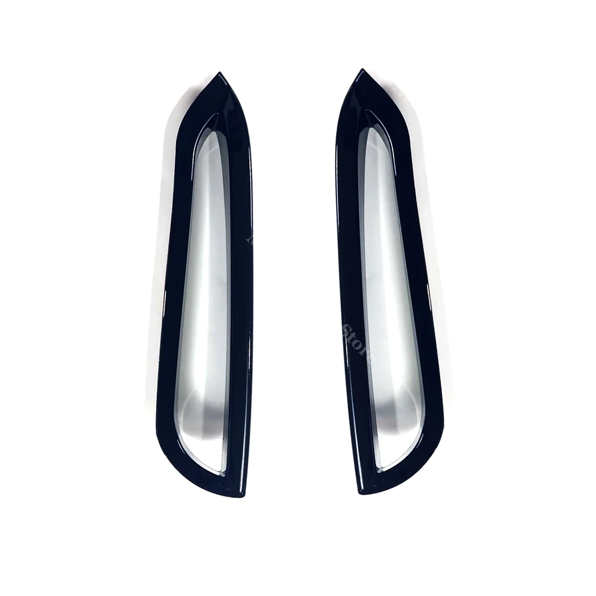 For BMW F40 118i 120d 128ti M135i 2019-2023 Front Headlight Eyebrow Eyelids Bumper Air Vent Cover Side Splitter Stickers Trim image 3