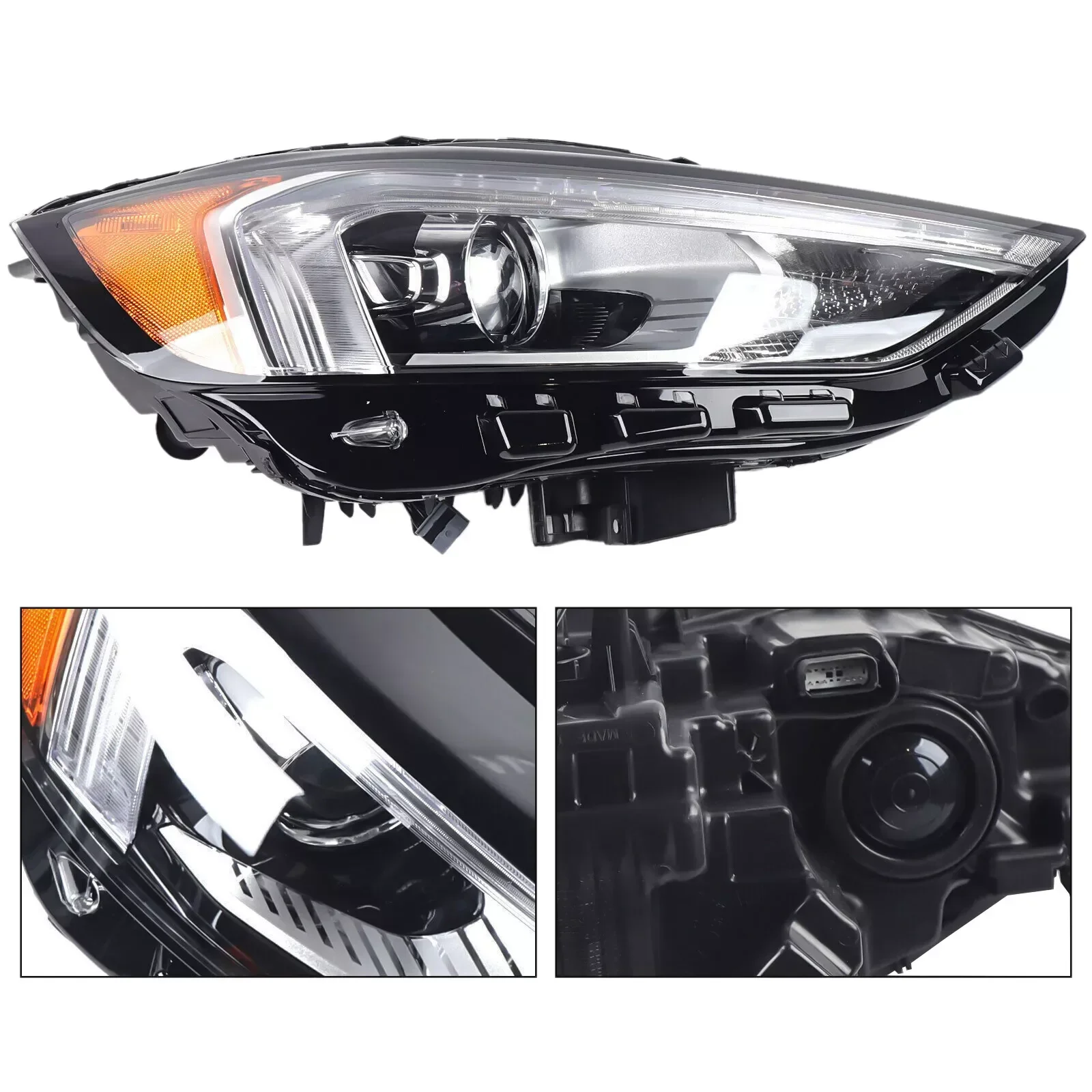 Factory wholesale auto parts car front headlight left right full LED halogen headlamps for Ford EDGE 2019 2020 2021