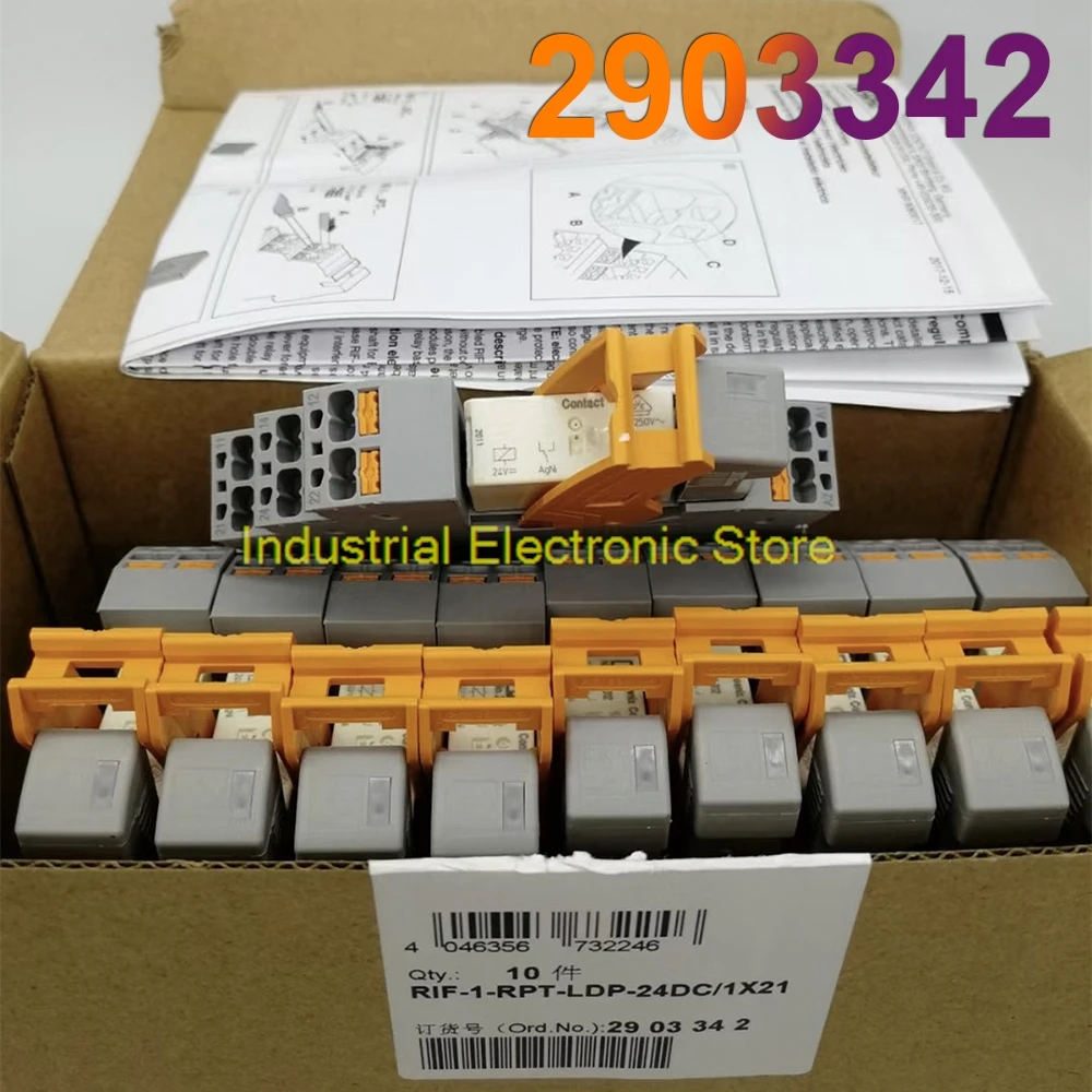 10 PCS New RIF-1-RPT-LDP-24DC/1X21 Relay Module For Phoenix 2903342