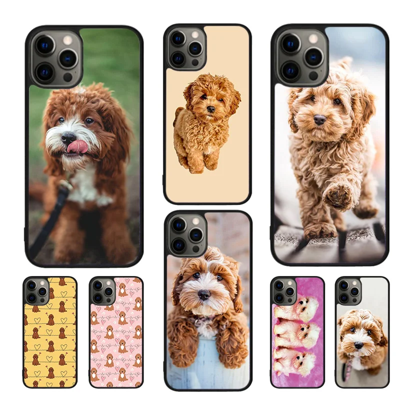 Fundas para teléfono móvil con dibujos de Cavoodle Cavapoo, funda para iPhone 17 Air 16 16e 15 14 12 13 11 Pro MAX apple Plus