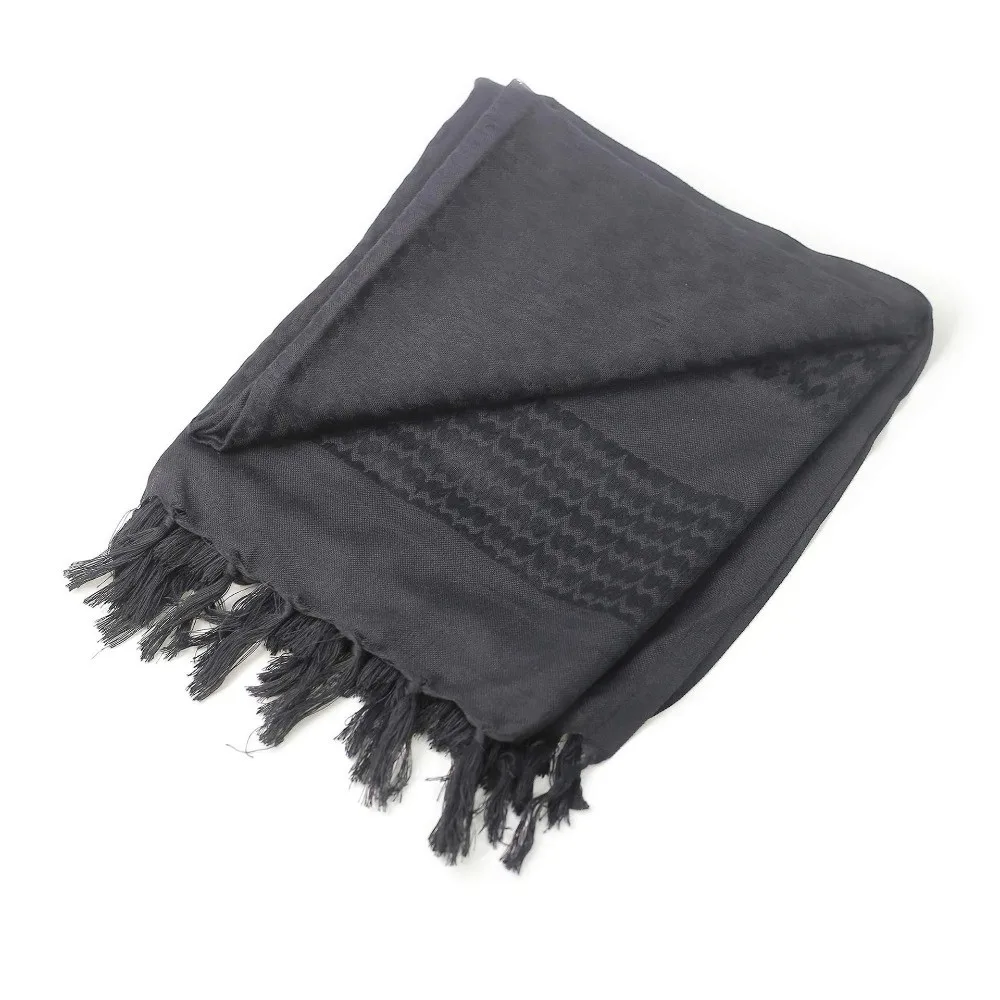 Ideal Gift Polyester Tassel Jacquard Square Scarf Durable Breathable Neck Gaiter Soft Large Headscarf Camping