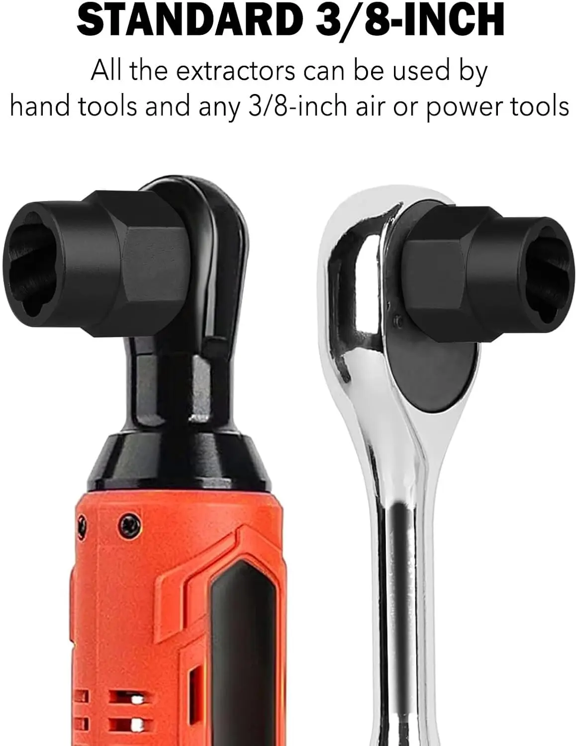 13個入り 3/8インチ ドライブ 破損したボルトとナットの取り外しツールキット（メートル法とインチ法）