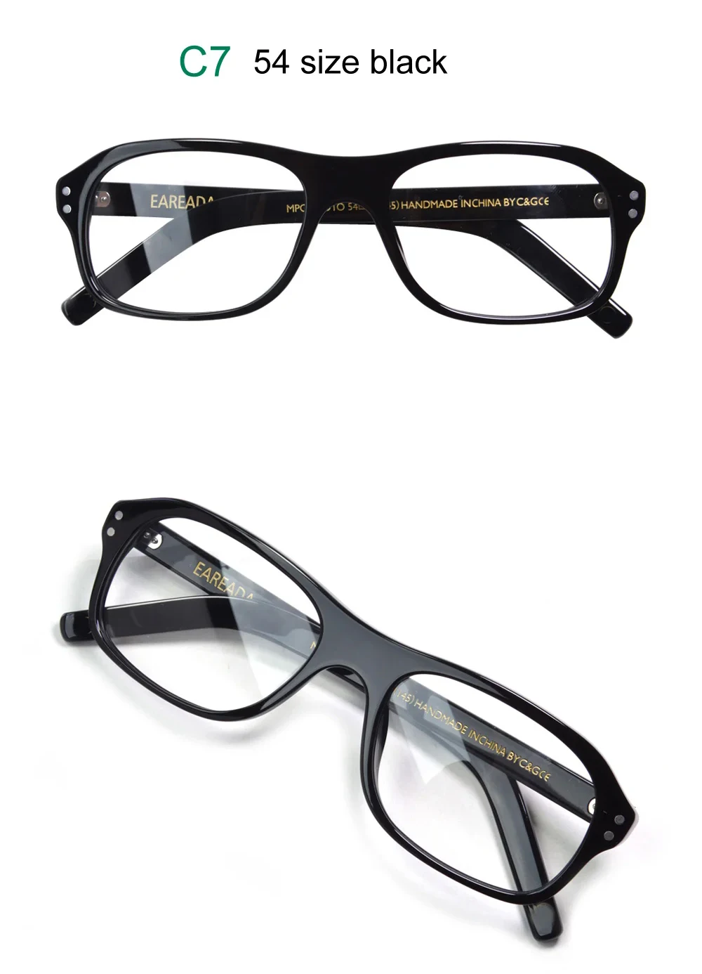 Kingsman Film Cosplay Brille Vintage Rechteck Brillengestelle für Männer Clip-on-Befestigung Polarisierte Sonnenbrille mit Etui – Detail 17