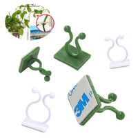 10Pcs Plant Climbing Wall Fixture Clips Self-Adhesive Vine Buckle Hooks Sticky Rattan Clamp Fixators Invisible Fixing Devices