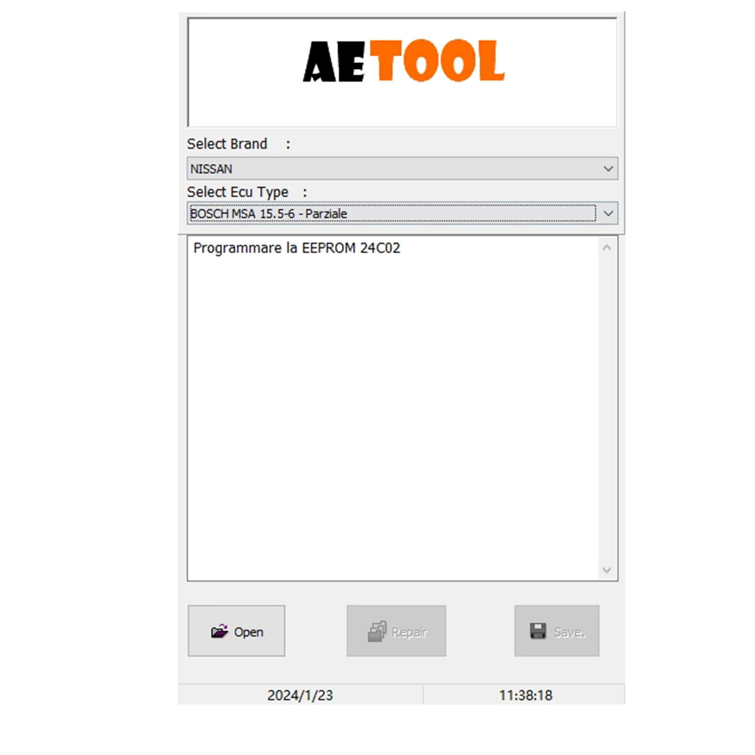 AETOOL IMMO REMOVER V1.3 AETOOL Immo Eeprom Off Software Virginize ECU Dump Decode ECU Calculate PIN Virgin/IMMO Remover