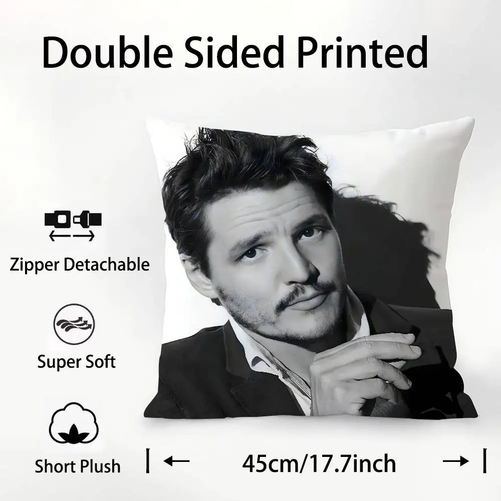 بيدرو باسكال دادي فينج كيس وسادة نسيج قطيفة لينة المخدة مزدوجة الوجهين طباعة غطاء الوسادة الهدايا المنزلية #3