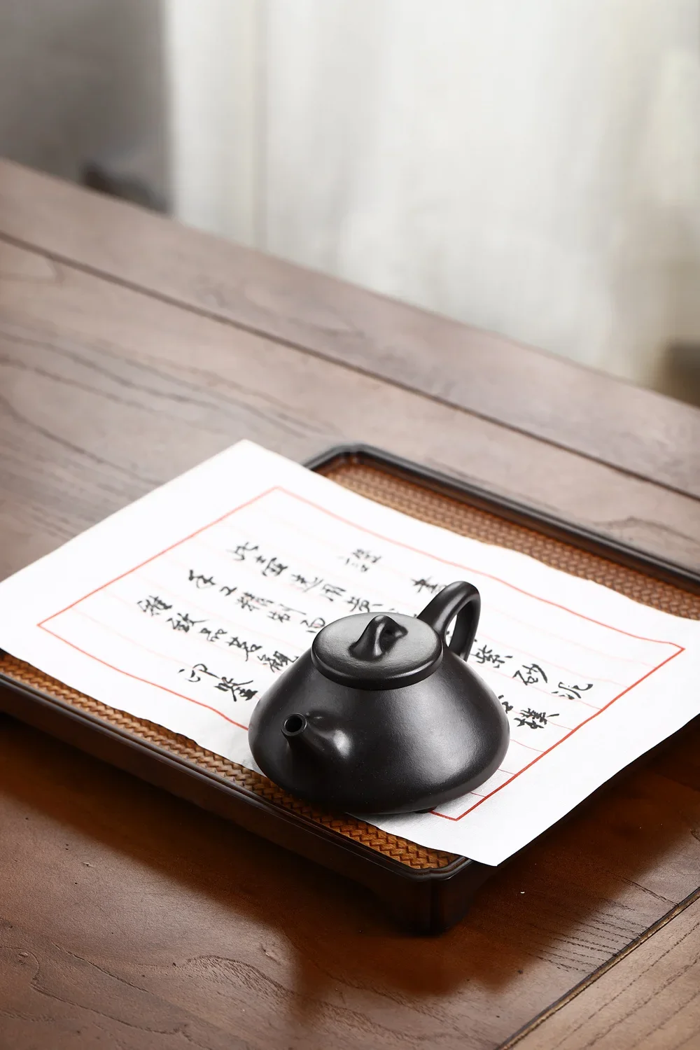 Yixing Handcrafted Ziye Shipiao Shape Zisha Teapot, Private‑Stored Natural Stone Yellow Clay, Classic Kung Fu Tea Pot for Home