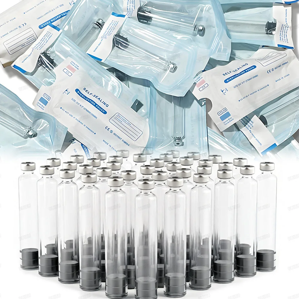 10/50/1000Pcs Sterile Independent Packaging Insulin Cartridges Cassette Bottle 3ml Disposable Insulin Injection Packaging Sleeve