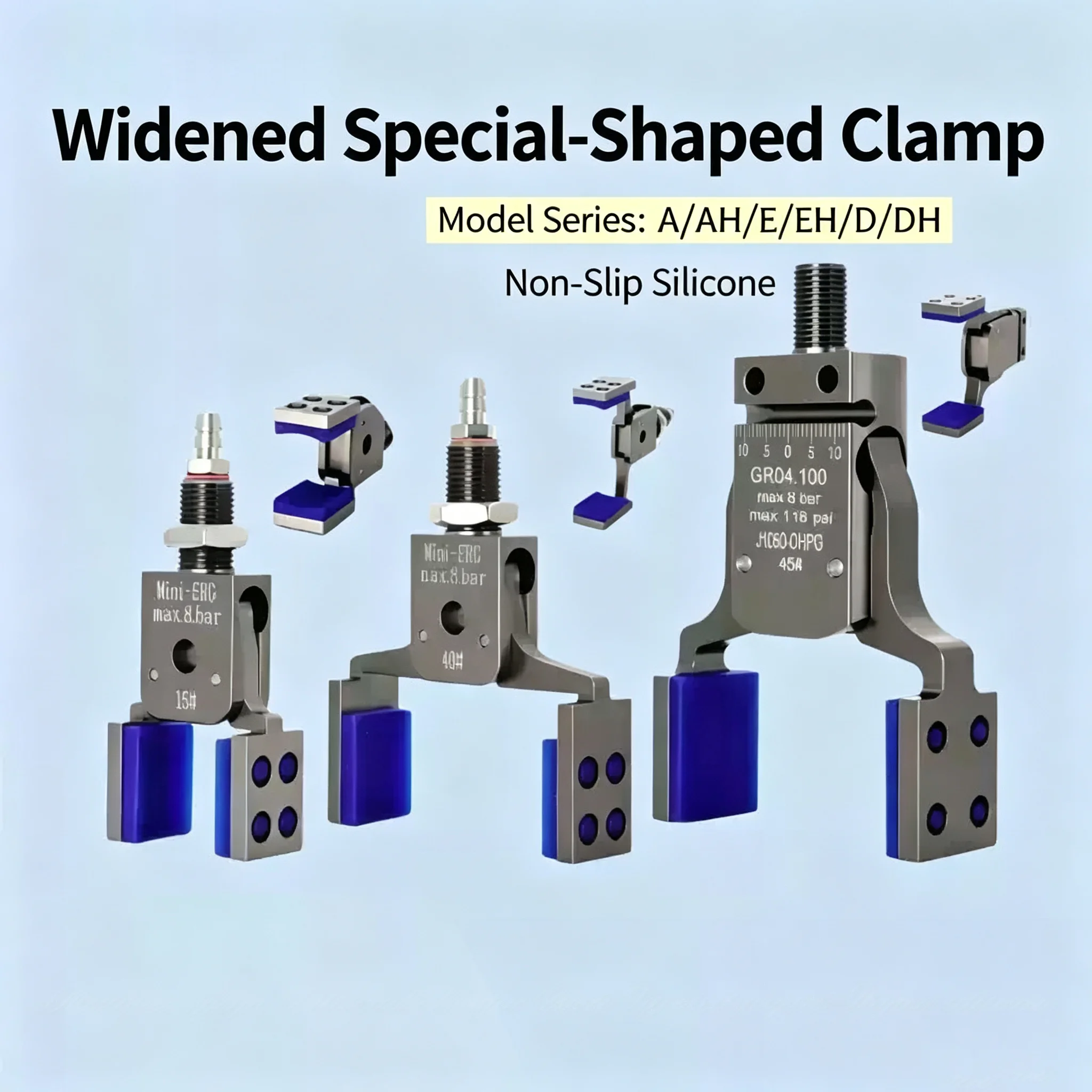 Pneumatic Gripper Manipulator Fixture with Adjustable Magnetic Induction Widening Antiskid for Injection Molding Product Clampin