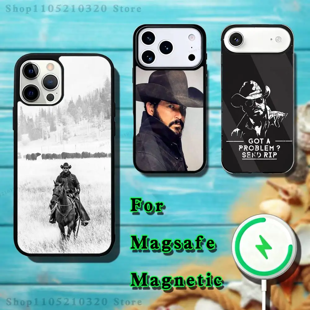 

Y-Yellowstone Phone Case For iPhone 17,16,15,14,13,12,11,Pro,Max,Plus,Mini,SE4,E Magnetic Magsafe Wireless Charging