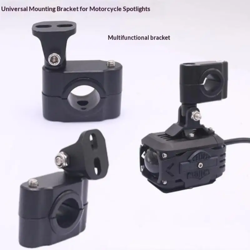 Universal Motorcycle LED Brackets Parts Bumper Modified Sponge Clamp Led Light Bracket Mount Kit For Work Light