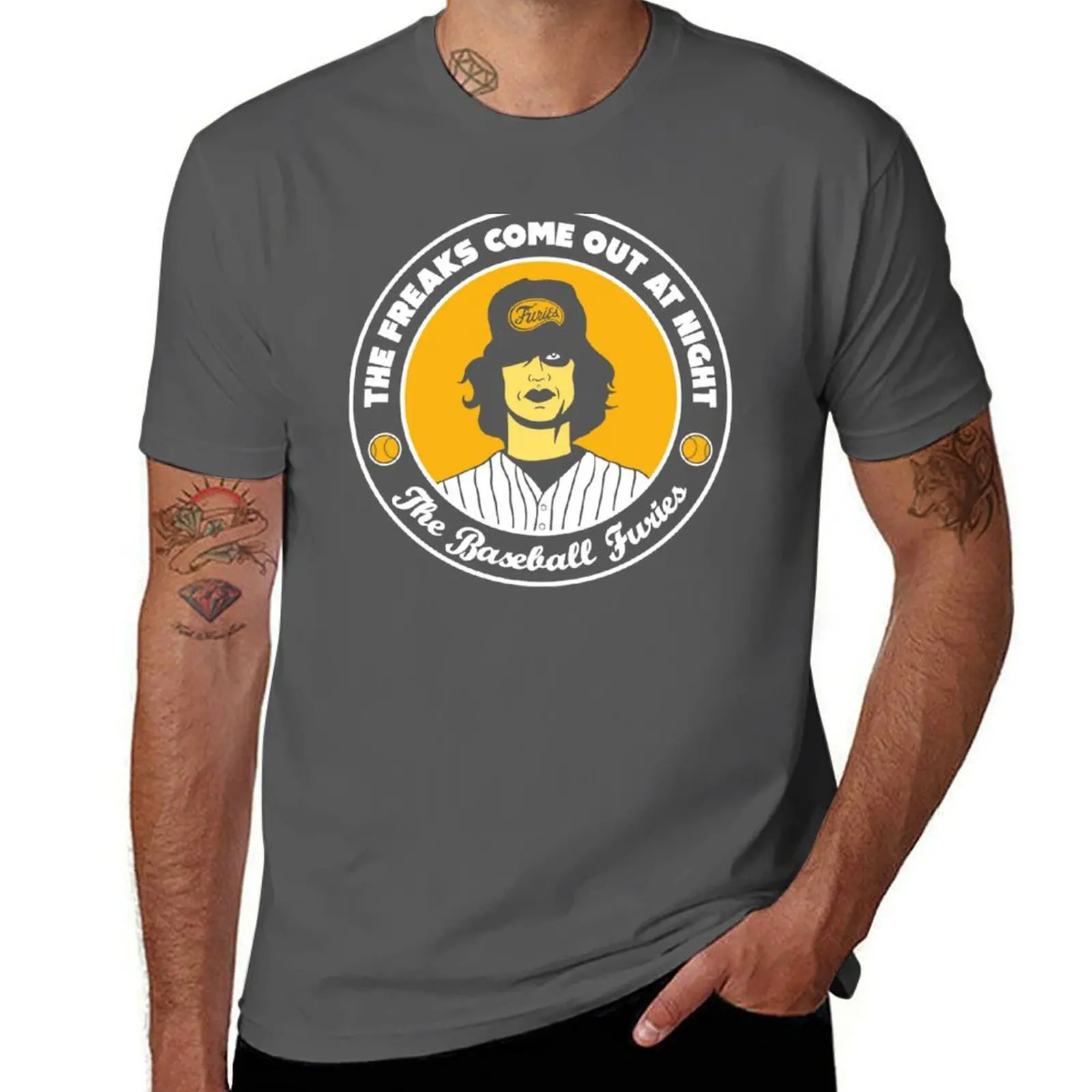 Baseball Furies - The Warriors TShirt T-Shirt Art Pattern Printed Casual Top