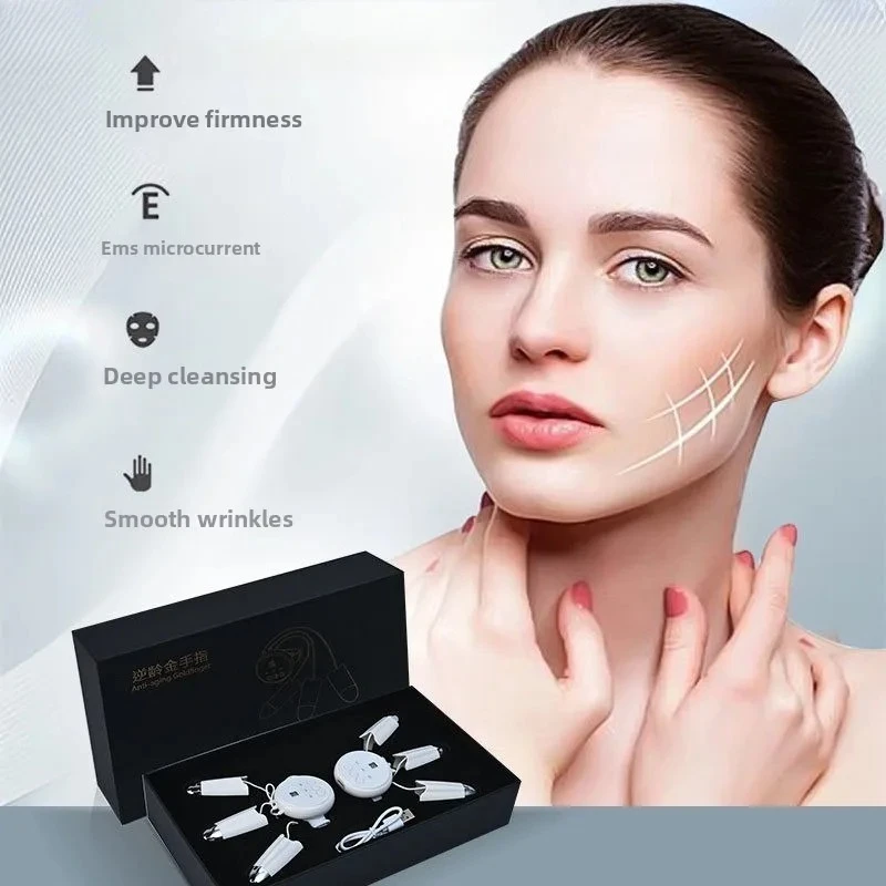 Newest Face Lifting Body Massage MicrocurrentGolden Finger Machine Lifting Sculpting WrinkleSkin Massage  Machine view 3