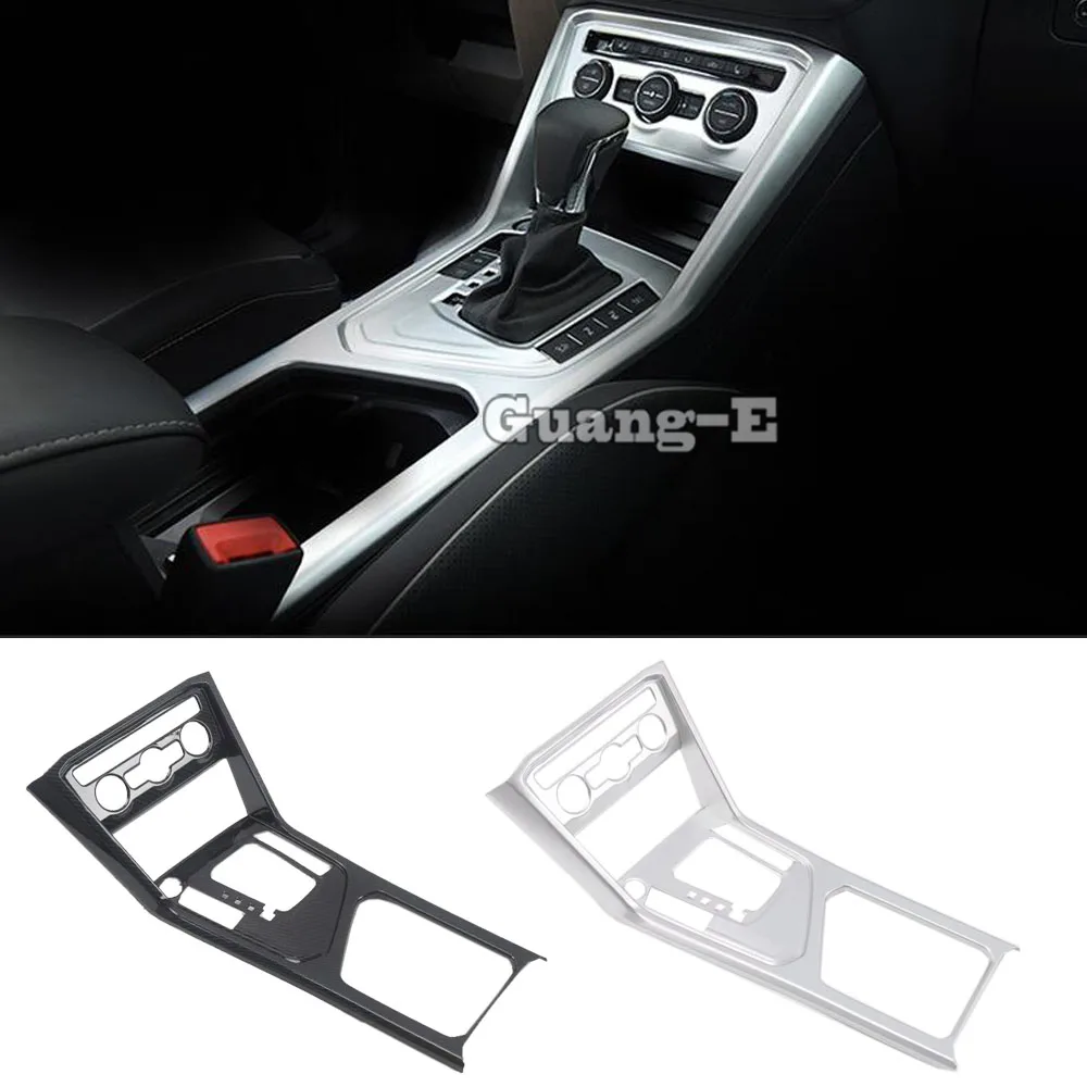 

ABS Matte/Carbon Fiber Middle Front Shift Stall Paddles Cup Frame Trim For Volkswagen VW Tiguan L MK2 2016 2017 2018 2019 2020