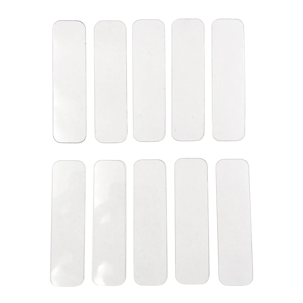 10 stuks doorzichtige plastic rechthoekstrips voor het aanbrengen van microblading anesthesie crème plastic applicatorstrips PMU accessoirebenodigdheden