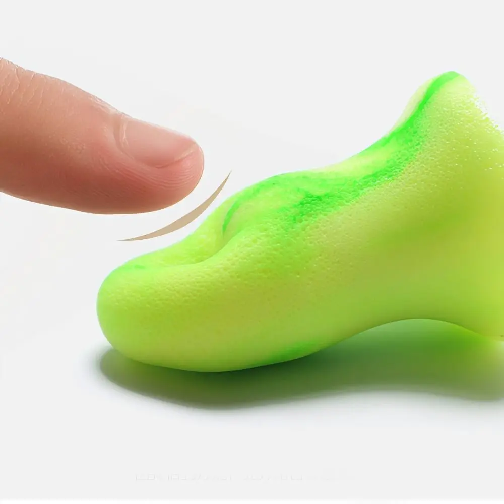 10Pcs/Box Reusable Anti-Noise Earplugs Slow Rebound Soft Foam Soundproof Earplugs Comfortable Fit Anti-Tinnitus