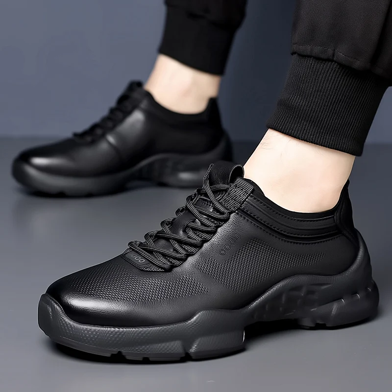 

Summer New High-Quality Fashionable Breathable Versatile Casual Shoes Light Luxury Soft-Soled Height-Increasing Men's Shoes